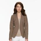 Women's Apt. 9&reg; Open Front Blazer, Size: 6, Brown Oth