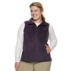 Plus Size Columbia Three Lakes Fleece Vest, Women's, Size: 1xl, Drk Purple