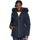 Women's D.e.t.a.i.l.s Hooded Quilted Heavyweight Jacket, Size: Xl, Blue