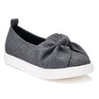 So&reg; Miranda Girls' Velvet Flats, Size: 1, Grey