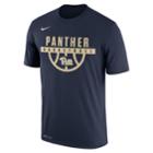 Men's Nike Pitt Panthers Dri-fit Basketball Tee, Size: Xxl, Blue (navy)