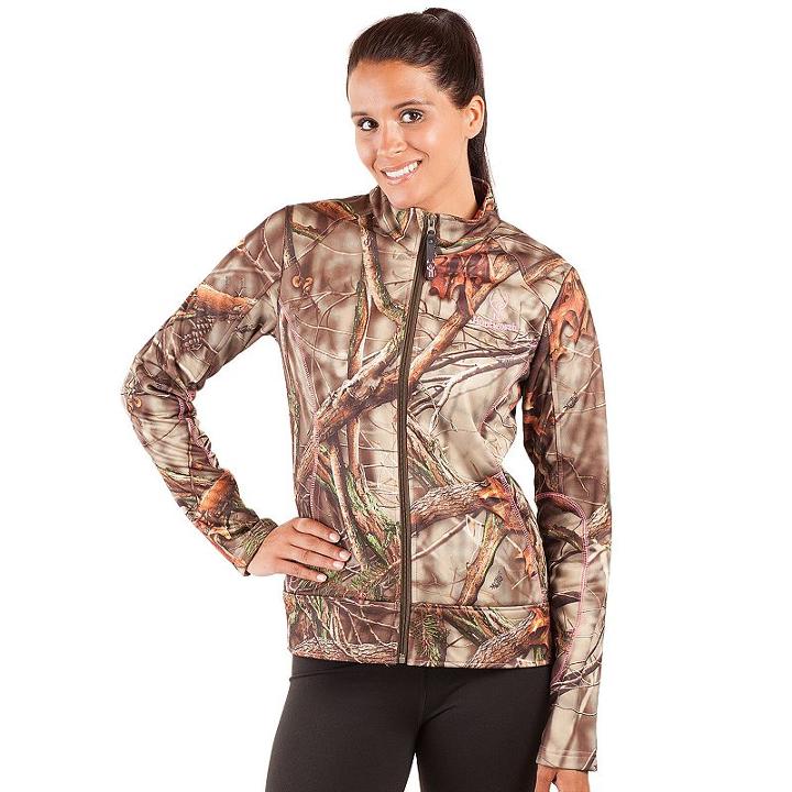 Women's Huntworth Camo Performance Fleece Hiking Jacket, Size: Xl, Green