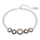 Dana Buchman Two Tone Twisted Round Link Choker Necklace, Women's, Multicolor