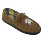 Men's San Jose State Spartans Microsuede Moccasins, Size: 9, Brown