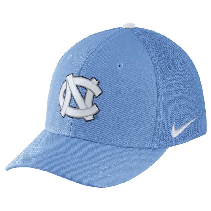 Adult Nike North Carolina Tar Heels Aerobill Flex-fit Cap, Men's, Blue