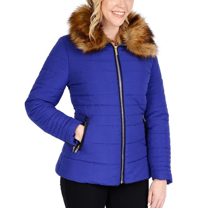 Plus Size Excelled Puffer Jacket, Women's, Size: 2xl, Purple