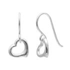 Primrose Sterling Silver Heart Drop Earrings, Women's, Grey