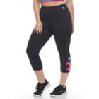 Plus Size Fila Sport&reg; Activate Crisscross Capri Leggings, Women's, Size: 2xl, Black