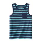 Boys 4-10 Jumping Beans&reg; Slubbed Striped Tank, Boy's, Size: 10, Turquoise/blue (turq/aqua)