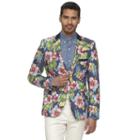 Men's Wd. Ny Floral Slim-fit Suit Jacket, Size: Small, Brt Blue