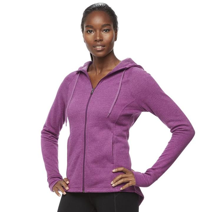 Women's Tek Gear&reg; Fleece Hoodie, Size: Medium, Med Purple