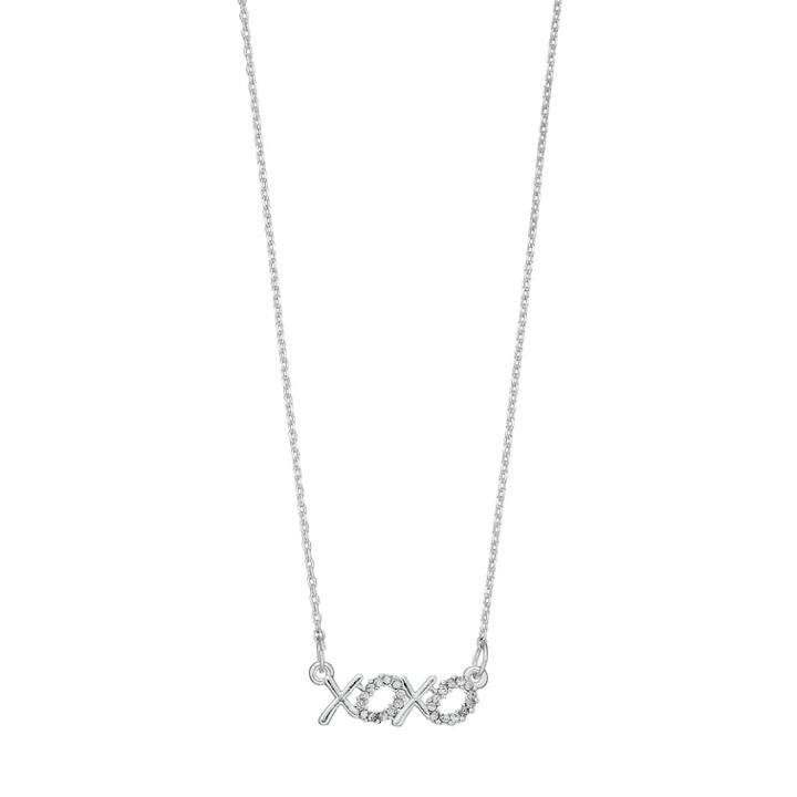 Lc Lauren Conrad Xoxo Link Necklace, Women's, Silver