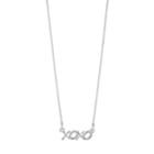 Lc Lauren Conrad Xoxo Link Necklace, Women's, Silver