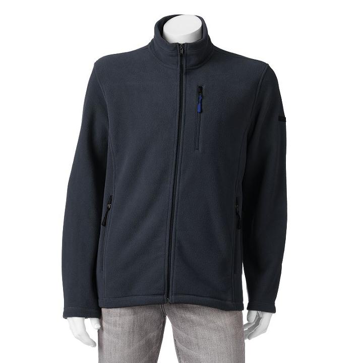 Big & Tall Towne Fleece Hipster Jacket, Men's, Size: L Tall, Blue (navy)