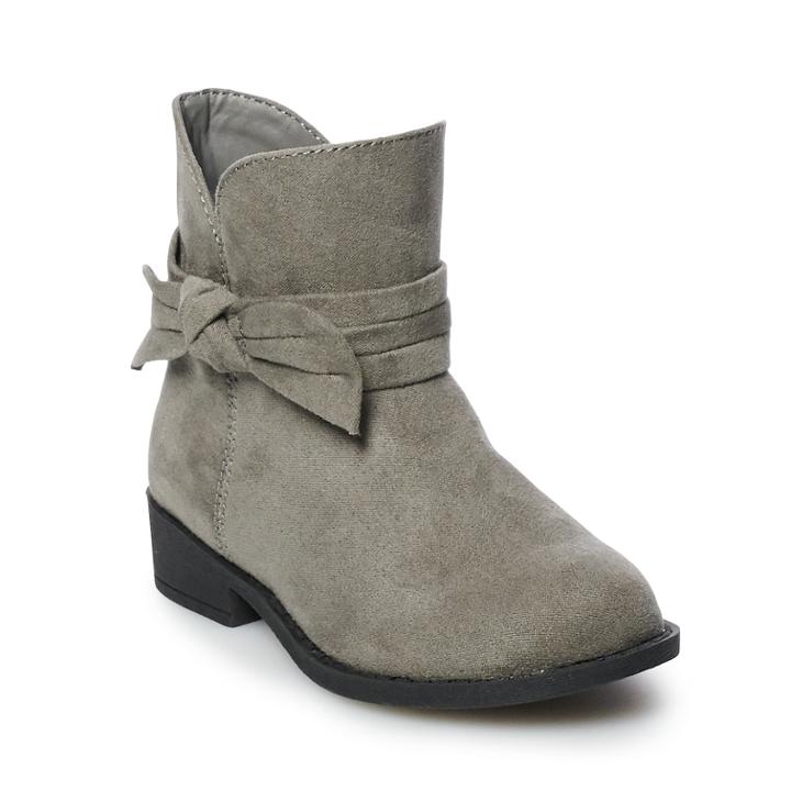Jumping Beans&reg; Toddler Girls' Short Micro Boots, Size: 8 T, Grey