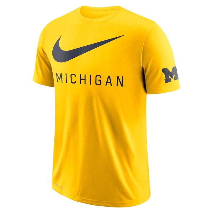 Men's Nike Michigan Wolverines Dna Tee, Size: Xxl, Gold