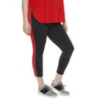 Madden Nyc Juniors' Plus Size Colorblock Capris, Girl's, Size: 3xl, Red Other