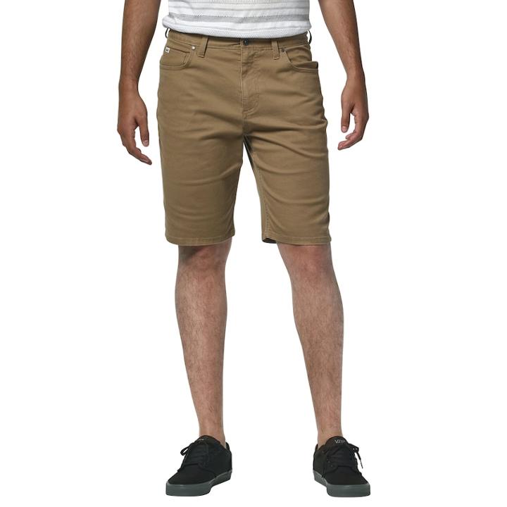 Men's Vans Walter Stretch Twill Shorts, Size: 30, Med Brown