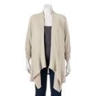 Juniors' Plus Size About A Girl Knit Cardigan, Size: 2xl, Beige Oth