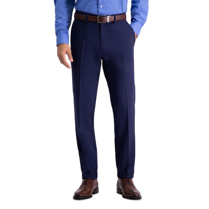 Men's Haggar Active Series Slim-fit Suit Pants, Size: 36x32, Blue (navy)