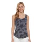 Women's Sonoma Goods For Life&trade; Ribbed Scoopneck Tank, Size: Small, Black