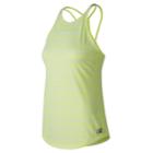 Women's New Balance Transform Luxe Strappy Tank, Size: Large, Lt Yellow