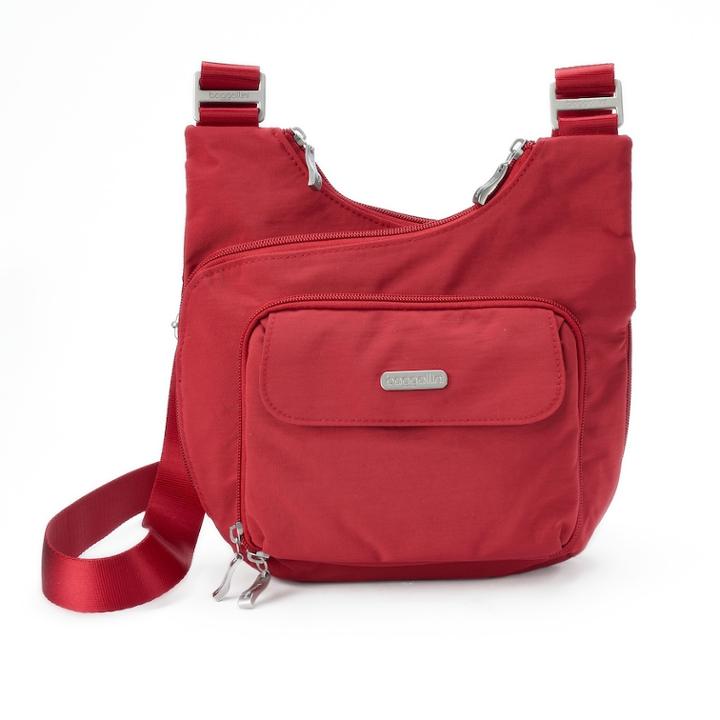 Women's Baggallini Criss Cross Crossbody Bag, Med Red