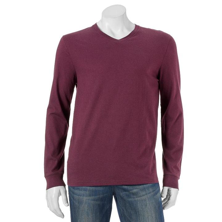 Men's Sonoma Goods For Life&trade; Everyday Tee, Size: Medium, Red
