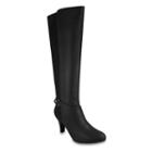 London Fog Event Women's Knee-high Boots, Size: Medium (8), Black