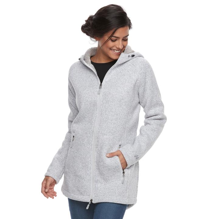 Women's New Balance Long Hoodie, Size: Medium, Med Grey