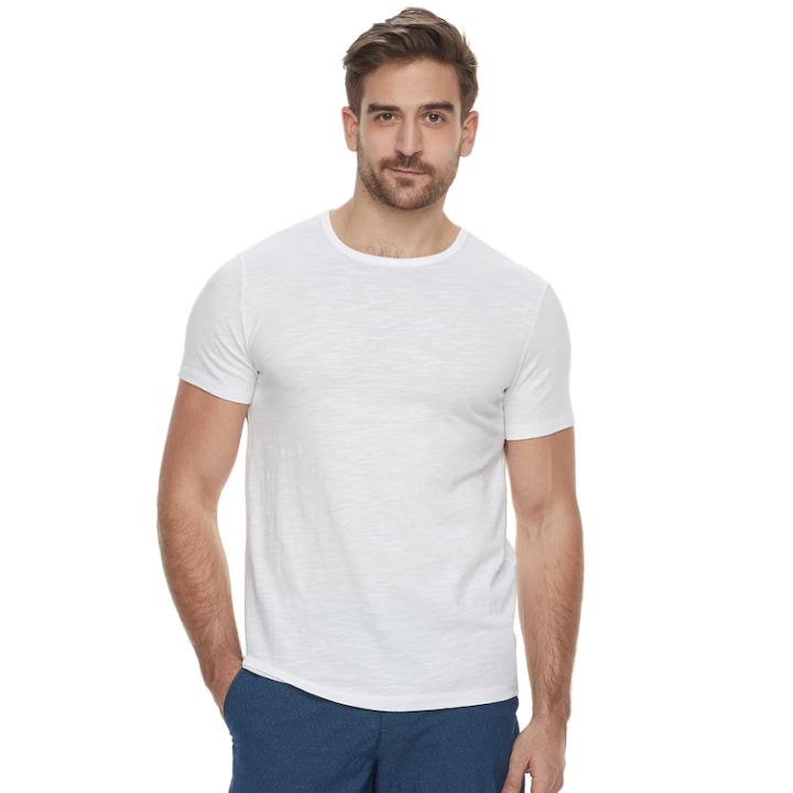 Men's Marc Anthony Core Slim-fit Stretch Crewneck Tee, Size: Xxl, White