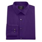 Men's Apt. 9&reg; Extra-slim Solid Stretch Dress Shirt, Size: 15-32/33, Med Purple