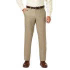 Men's J.m. Haggar Premium Straight-fit Stretch Sharkskin Flat-front Dress Pants, Size: 30x32, White Oth