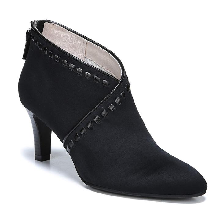 Lifestride Giada Women's High Heel Ankle Boots, Size: 7.5 Wide, Oxford