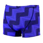 Men's Dolfin Reversible Square-leg Swim Trunks, Size: 28, Purple