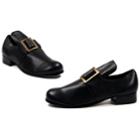 Adult Samuel Costume Shoes, Men's, Size: 8-9, Black