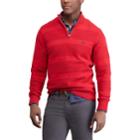 Men's Chaps Regular-fit Quarter-zip Pullover, Size: Xl, Red