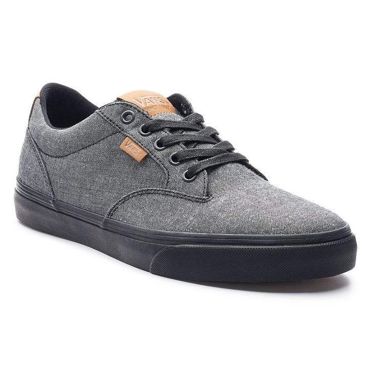 Vans Winston Dx Men's Textile Skate Shoes, Size: Medium (13), Black