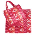 Celebrate Summer Together Quilted Beach Blanket & Tote, Adult Unisex, Size: 60x70, Pink
