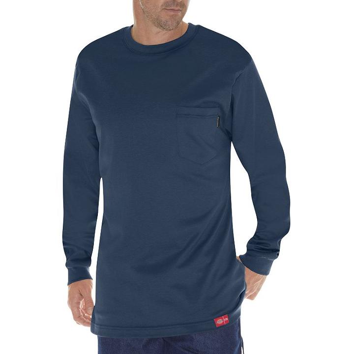 Men's Dickies Flame-resistant Tee, Size: Xl, Dark Blue