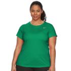 Plus Size Nike Ext Miler Dri-fit Crewneck Running Tee, Women's, Size: 3xl, Green Oth