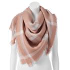 Lc Lauren Conrad Plaid Blanket Square Scarf, Women's, Blush