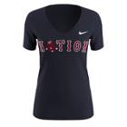 Women's Nike Boston Red Sox Local Hunt Tee, Size: Xl, Blue (navy)