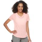 Women's Tek Gear&reg; Short Sleeve Tee, Size: Medium, Med Pink