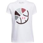 Girls 7-16 Under Armour Global Basketball Tee, Size: Small, White