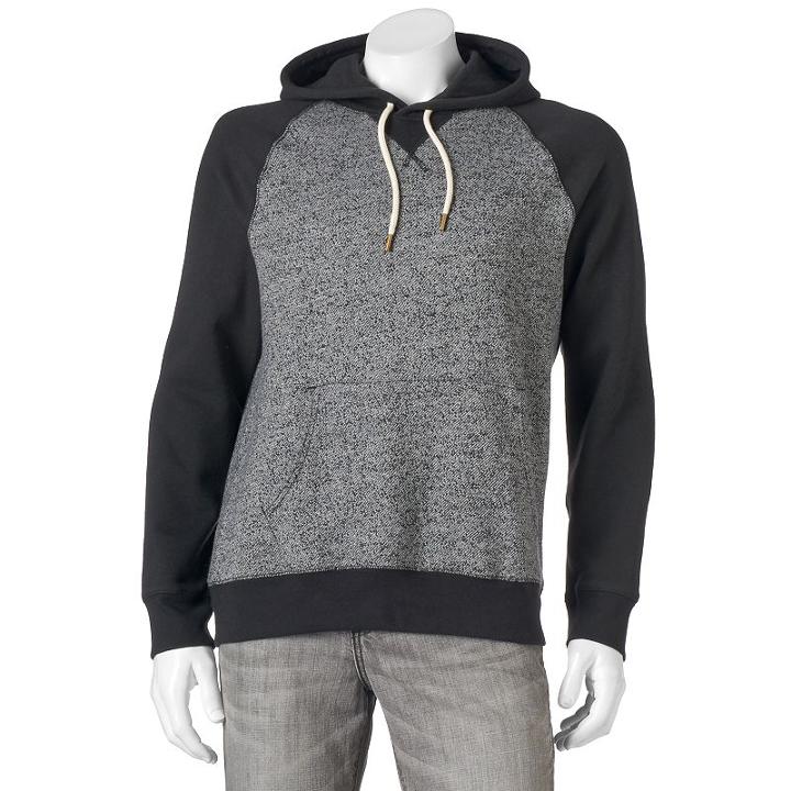 Men's Sonoma Goods For Life&trade; Classic-fit Fleece Hoodie, Size: Medium, Black