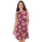 Women's Apt. 9&reg; Printed Swing Dress, Size: Xxl, Bordeaux Floral