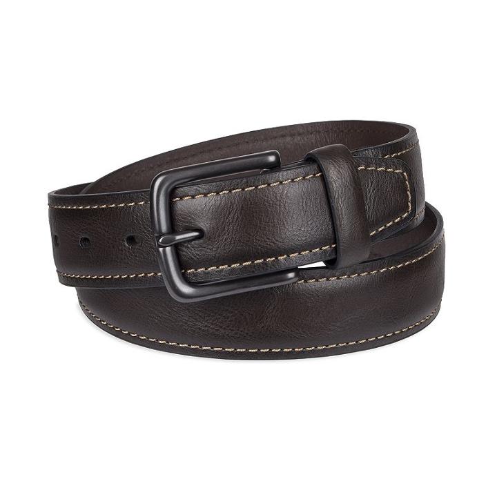 Men's Sonoma Goods For Life&trade; Drop-edge Brown Belt, Size: Xl