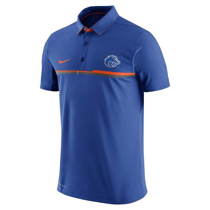 Men's Nike Boise State Broncos Elite Coaches Dri-fit Performance Polo, Size: Small, Ovrfl Oth