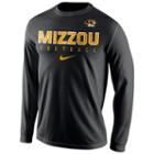 Men's Nike Missouri Tigers Football Practice Long-sleeve Tee, Size: Large, Black
